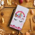 For Samsung Galaxy S24 5G Colored Drawing Pattern Leather Phone Case(Crown Unicorn)
