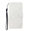 For Google Pixel 6a Ethnic Style Embossed Pattern Leather Phone Case(White)