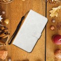 For Google Pixel 8 Ethnic Style Embossed Pattern Leather Phone Case(White)