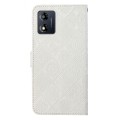 For Motorola Moto E13 Ethnic Style Embossed Pattern Leather Phone Case(White)
