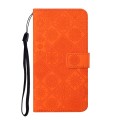 For Samsung Galaxy A05S Ethnic Style Embossed Pattern Leather Phone Case(Orange)