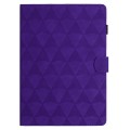 For iPad 10.2 2021 / 2020 / 10.5 2019 Diamond Texture Embossed Leather Smart Tablet Case(Purple)