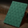 For iPad 10.2 2021 / 2020 / 10.5 2019 Diamond Texture Embossed Leather Smart Tablet Case(Green)