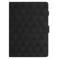 For iPad 10.2 2021 / 2020 / 10.5 2019 Diamond Texture Embossed Leather Smart Tablet Case(Black)