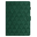 For iPad mini 6 Diamond Texture Embossed Leather Smart Tablet Case(Green)