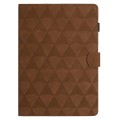 For iPad Pro 9.7 / 9.7 2018 / 2017 Diamond Texture Embossed Leather Smart Tablet Case(Brown)