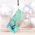 For Blackview A55 Pro Colored Drawing Leather Phone Case(Green Marble)