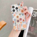 For iPhone 12 Electroplated Symphony Phone Case(Chrysanthemum)