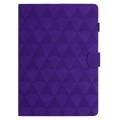 For Amazon Kindle HD10 2021 Diamond Texture Embossed Leather Smart Tablet Case(Purple)