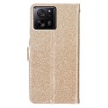 For Xiaomi 13T 5G Glitter Powder Flip Leather Phone Case(Gold)