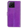 For Xiaomi 13T 5G Glitter Powder Flip Leather Phone Case(Purple)