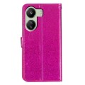 For Xiaomi Redmi 13C Glitter Powder Flip Leather Phone Case(Rose Red)