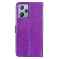 For Blackview A53 Pro Glitter Powder Flip Leather Phone Case(Purple)