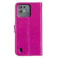 For Blackview A55 Pro Glitter Powder Flip Leather Phone Case(Rose Red)
