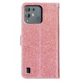 For Blackview A55 Pro Glitter Powder Flip Leather Phone Case(Rose Gold)