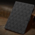 For Lenovo Tab M10 Diamond Texture Embossed Leather Smart Tablet Case(Black)