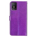For TCL 403 Glitter Powder Flip Leather Phone Case(Purple)
