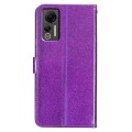 For Ulefone Note 14 Glitter Powder Flip Leather Phone Case(Purple)