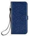 For Tecno Pop 8 Honeycomb Dot Texture Leather Phone Case(Blue)