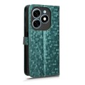 For Tecno Spark 20 Honeycomb Dot Texture Leather Phone Case(Green)