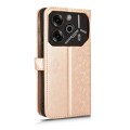 For Tecno Pova 6 Pro Honeycomb Dot Texture Leather Phone Case(Gold)