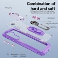For Samsung Galaxy S24 5G TPU + PC Lens Protection Phone Case with Ring Holder(Purple)