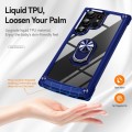 For Samsung Galaxy S24 Ultra 5G TPU + PC Lens Protection Phone Case with Ring Holder(Blue)