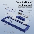 For Samsung Galaxy S24 Ultra 5G TPU + PC Lens Protection Phone Case with Ring Holder(Blue)