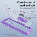 For Samsung Galaxy S24 Ultra 5G TPU + PC Lens Protection Phone Case with Ring Holder(Purple)