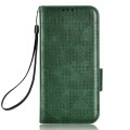 For OnePlus Open / OPPO Find N3 Symmetrical Triangle Pattern Leather Phone Case(Green)