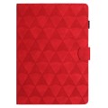 For Samsung Galaxy Tab A 8.0 T350 Diamond Texture Embossed Leather Smart Tablet Case(Red)