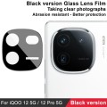 For vivo iQOO 12 5G / 12 Pro 5G IMAK Rear Camera Lens Glass Film Black Version