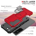 For Samsung Galaxy S24 Ultra 5G Non-slip Shockproof Armor Phone Case with Ring Holder(Red)