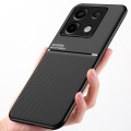 For Xiaomi Redmi Note 13 Pro 5G Classic Tilt Strip Grain Magnetic Shockproof PC + TPU Phone Case(Bla