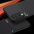 For Honor 90 Classic Tilt Strip Grain Magnetic Shockproof PC + TPU Phone Case(Red)