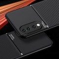 For Honor 90 Pro Classic Tilt Strip Grain Magnetic Shockproof PC + TPU Phone Case(Red)