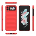 For Samsung Galaxy Z Flip4 5G Magic Shield Fold PC Shockproof Phone Case(Red)