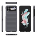 For Samsung Galaxy Z Flip4 5G Magic Shield Fold PC Shockproof Phone Case(Dark Grey)