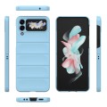For Samsung Galaxy Z Flip4 5G Magic Shield Fold PC Shockproof Phone Case(Light Blue)