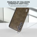 For Samsung Galaxy S24 5G ABEEL Weave Plaid PU Phone Case(Green)