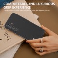 For Samsung Galaxy S24+ 5G ABEEL Genuine Leather Wave Black Edge Phone Case(Black)
