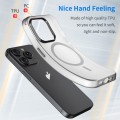 For iPhone 14 Pro MagSafe Frosted Translucent TPU + PC Full Coverage Phone Case(Black)