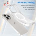 For iPhone 14 Pro MagSafe Frosted Translucent TPU + PC Full Coverage Phone Case(White)