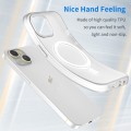 For iPhone 14 MagSafe Frosted Translucent TPU + PC Full Coverage Phone Case(White)