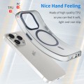 For iPhone 15 Pro MagSafe Frosted Translucent TPU + PC Full Coverage Phone Case(Dark Blue)