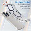 For iPhone 13 Pro MagSafe Frosted Translucent TPU + PC Full Coverage Phone Case(Dark Blue)