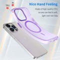 For iPhone 13 Pro MagSafe Frosted Translucent TPU + PC Full Coverage Phone Case(Dark Purple)