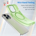 For iPhone 13 Pro MagSafe Frosted Translucent TPU + PC Full Coverage Phone Case(Green)