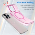 For iPhone 13 Pro MagSafe Frosted Translucent TPU + PC Full Coverage Phone Case(Pink)