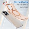 For iPhone 13 Pro MagSafe Frosted Translucent TPU + PC Full Coverage Phone Case(Orange)